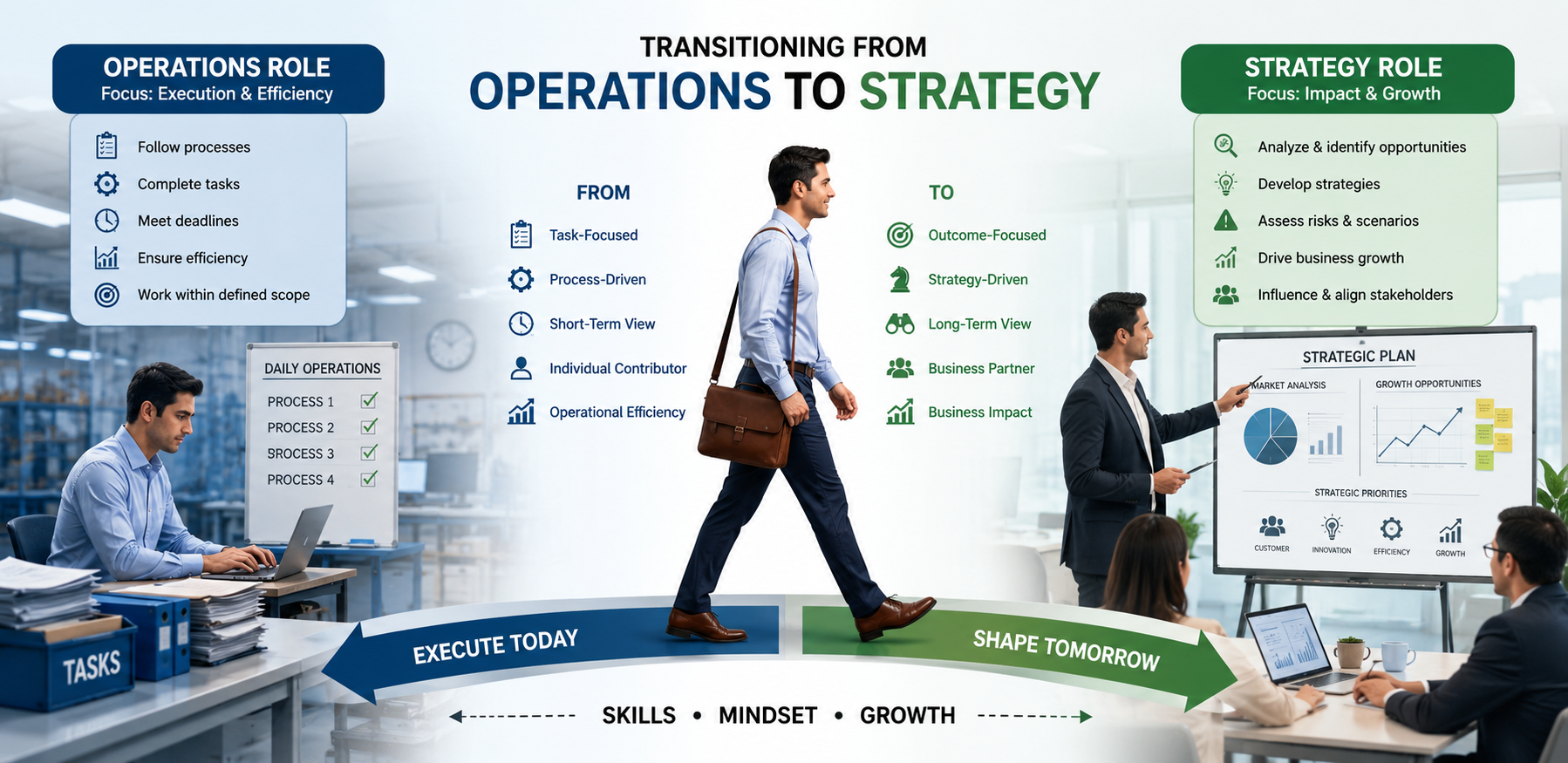 How to Transition From Operations to Strategy Roles
