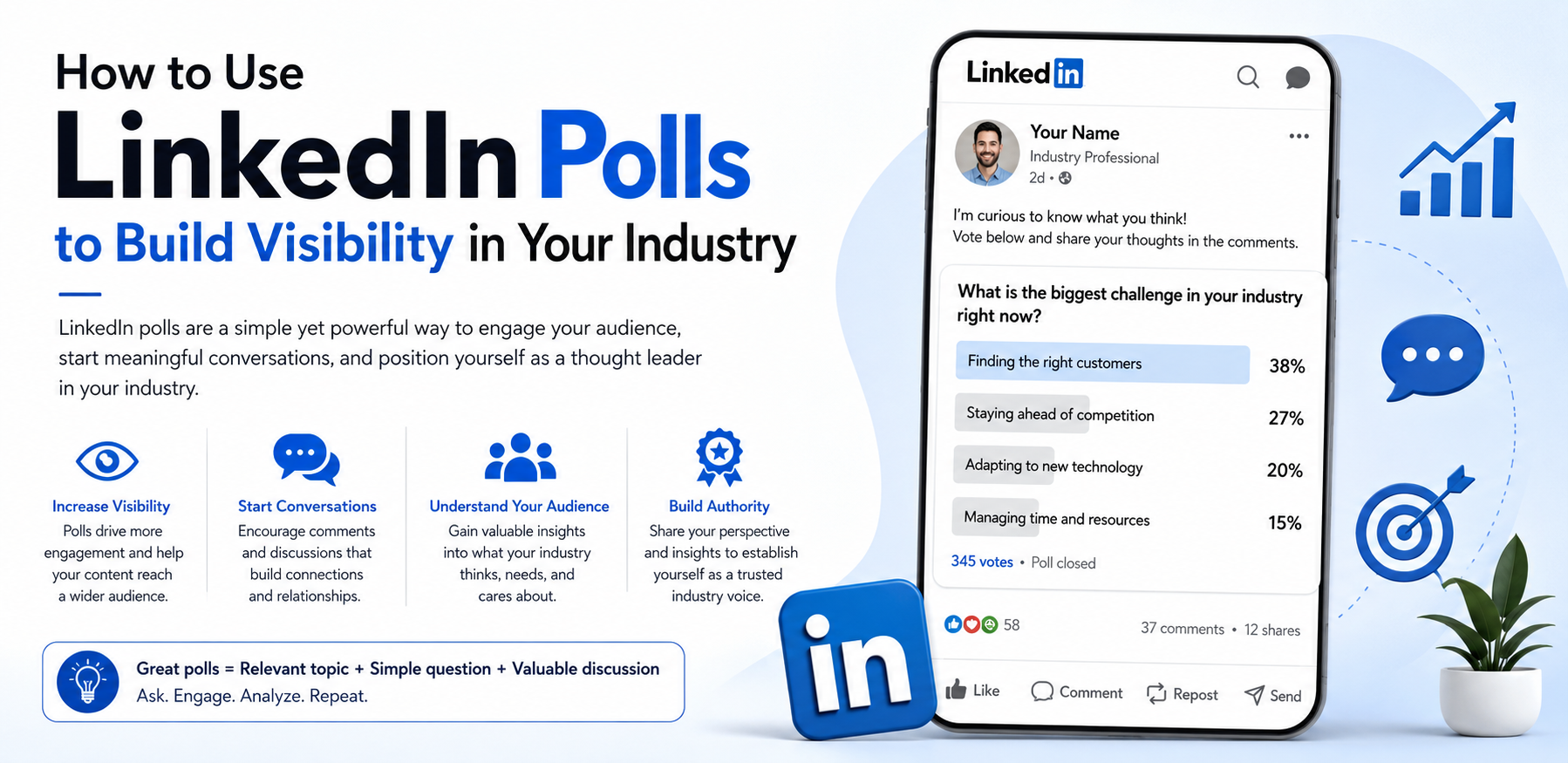 How to Use LinkedIn Polls to Build Visibility in Your Industry