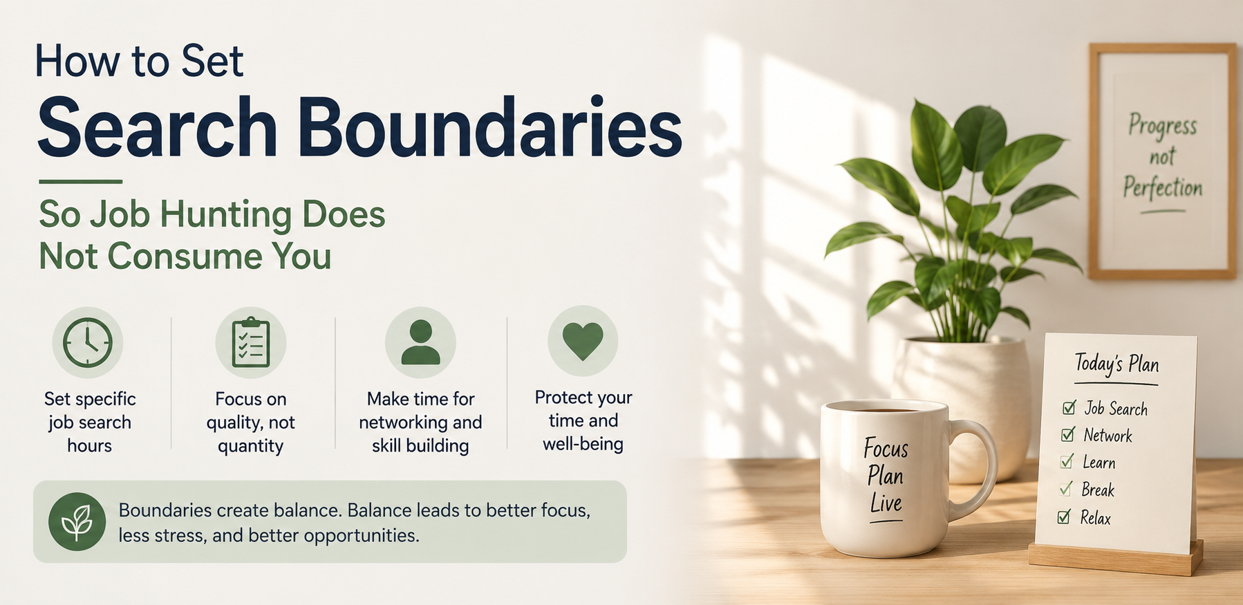 Set Search Boundaries So Job Hunting Does Not Consume You
