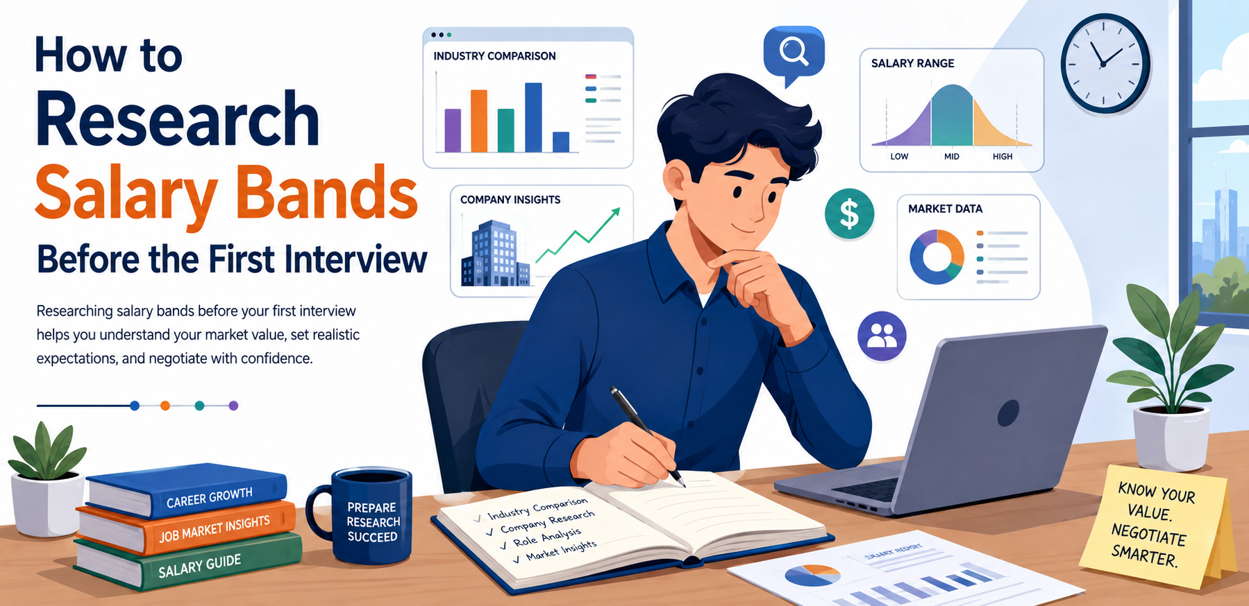 How to Research Salary Bands Before the First Interview