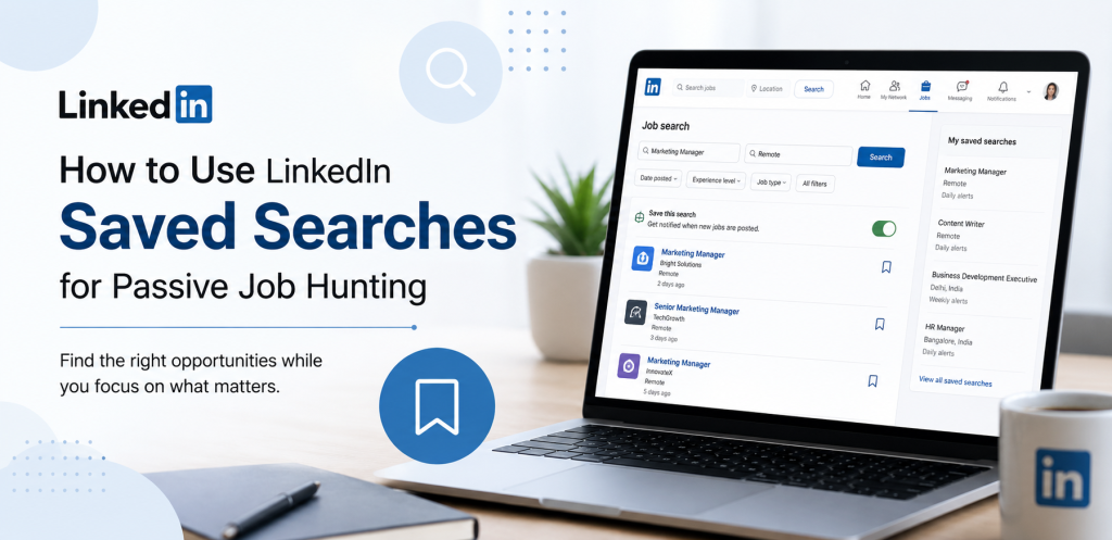 How to Use LinkedIn Saved Searches for Passive Job Hunting
