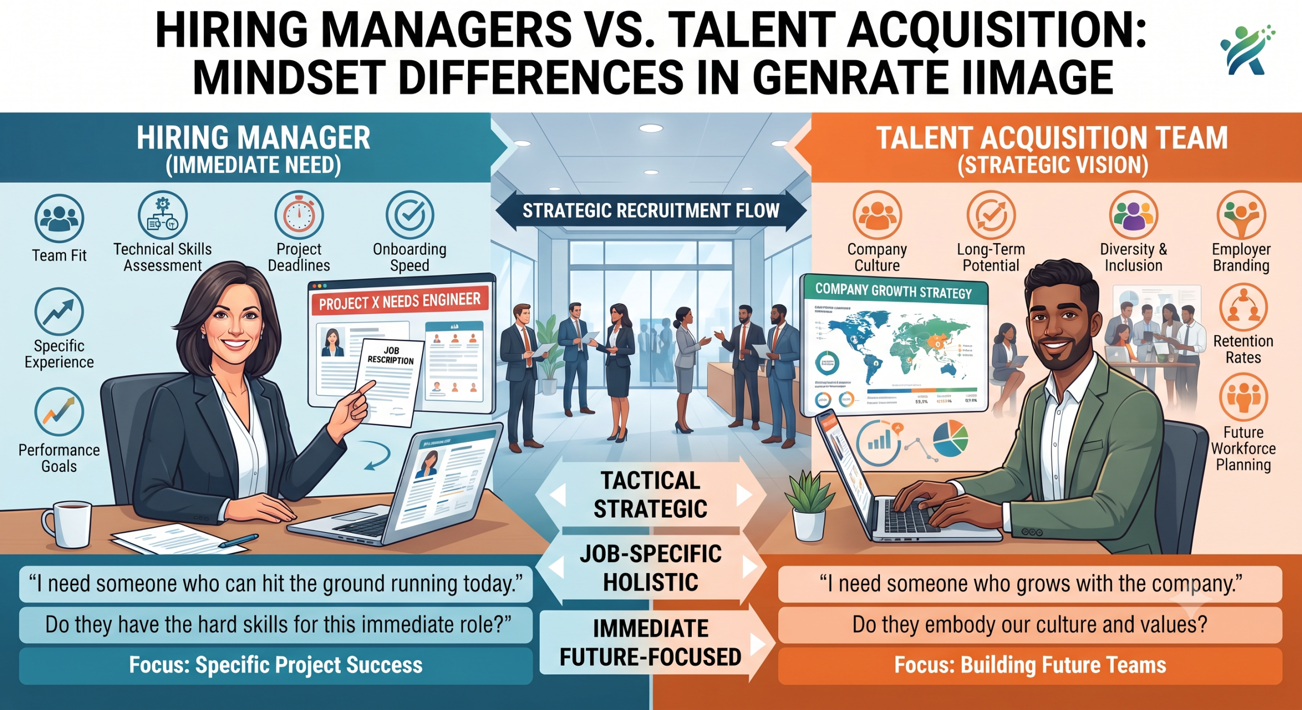 How Hiring Managers Think Differently From Recruiters