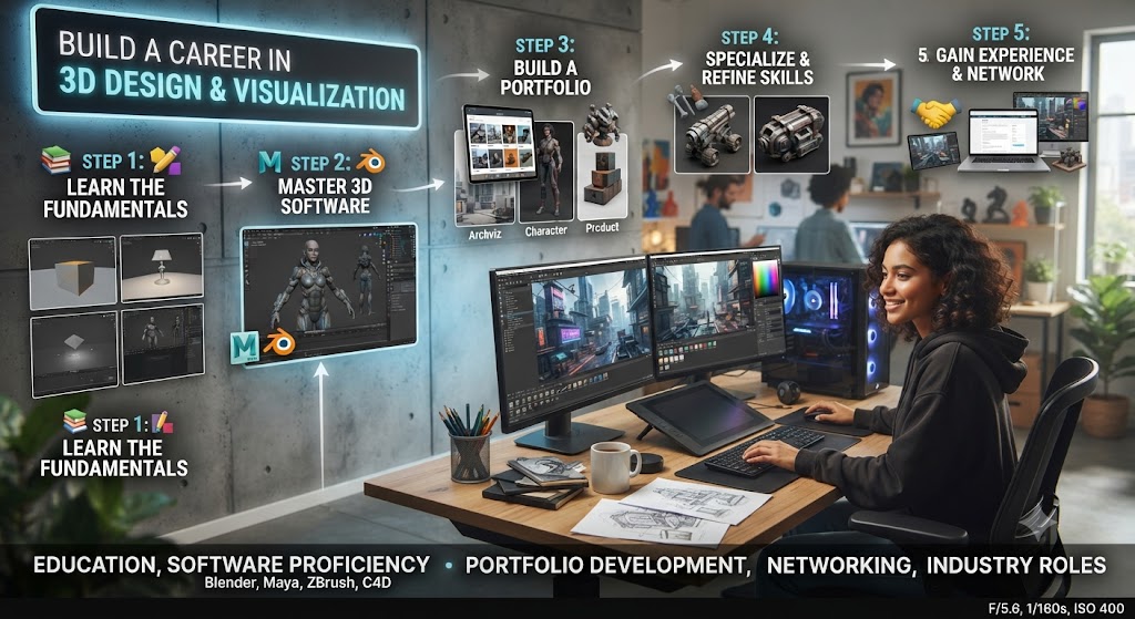 How to Build a Career in 3D Design and Visualization
