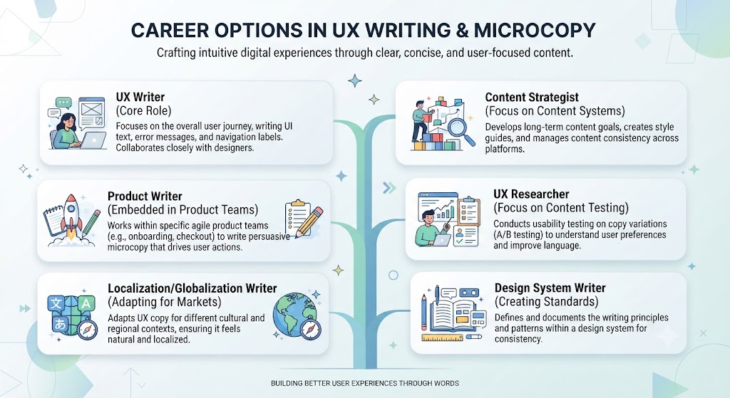Career Options in UX Writing and Microcopy