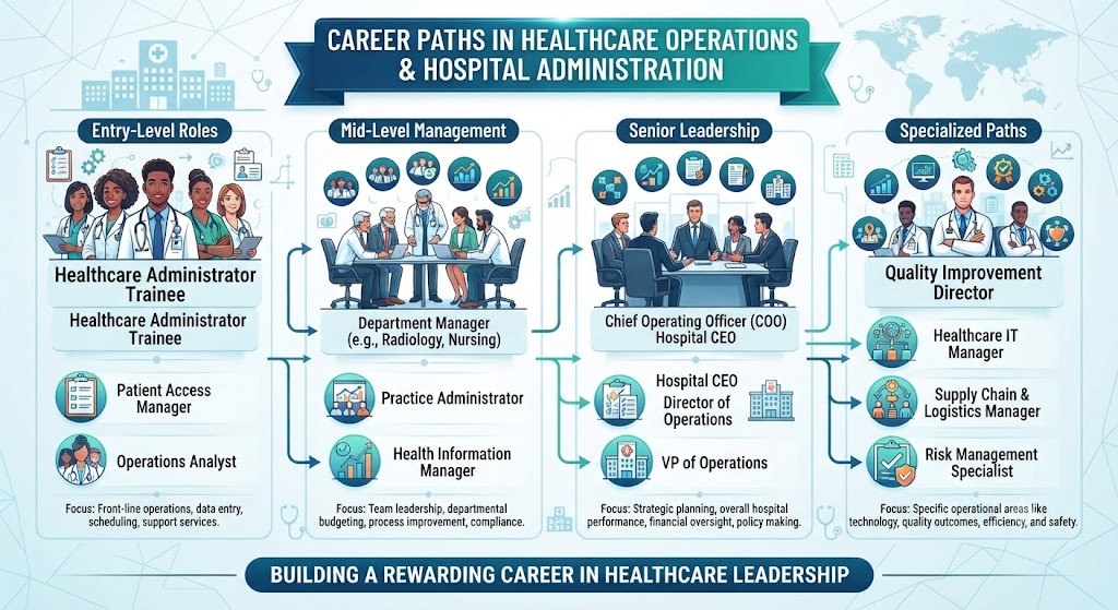 Career Paths in Healthcare Operations and Hospital Administration