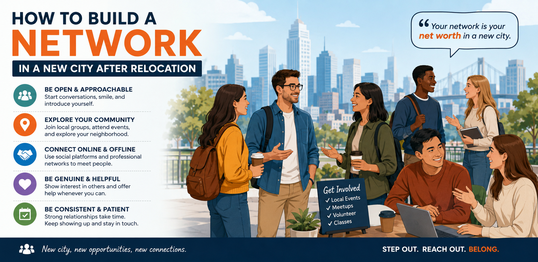 How to Build a Network in a New City After Relocation