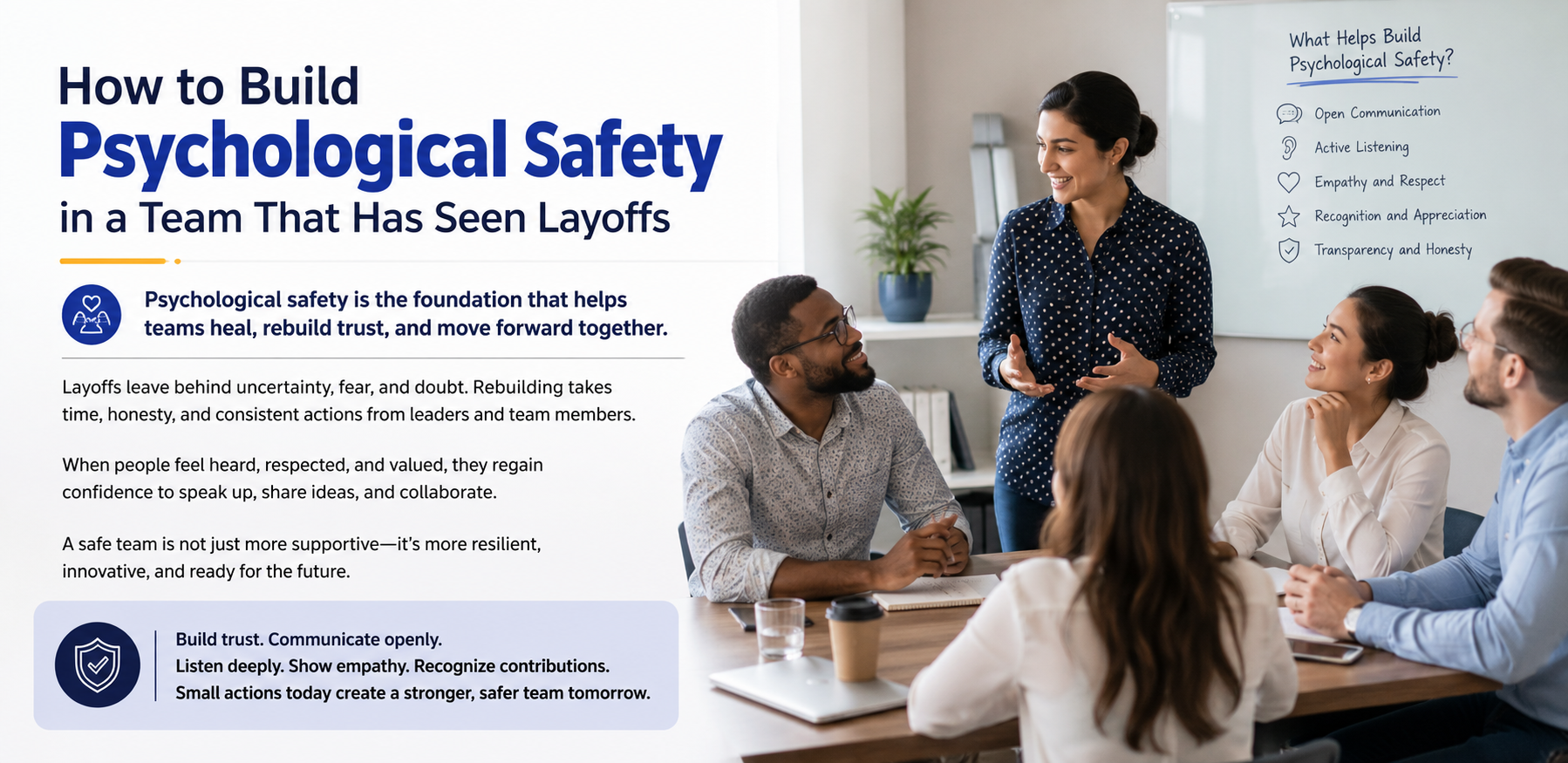 Build Psychological Safety in a Team That Has Seen Layoffs