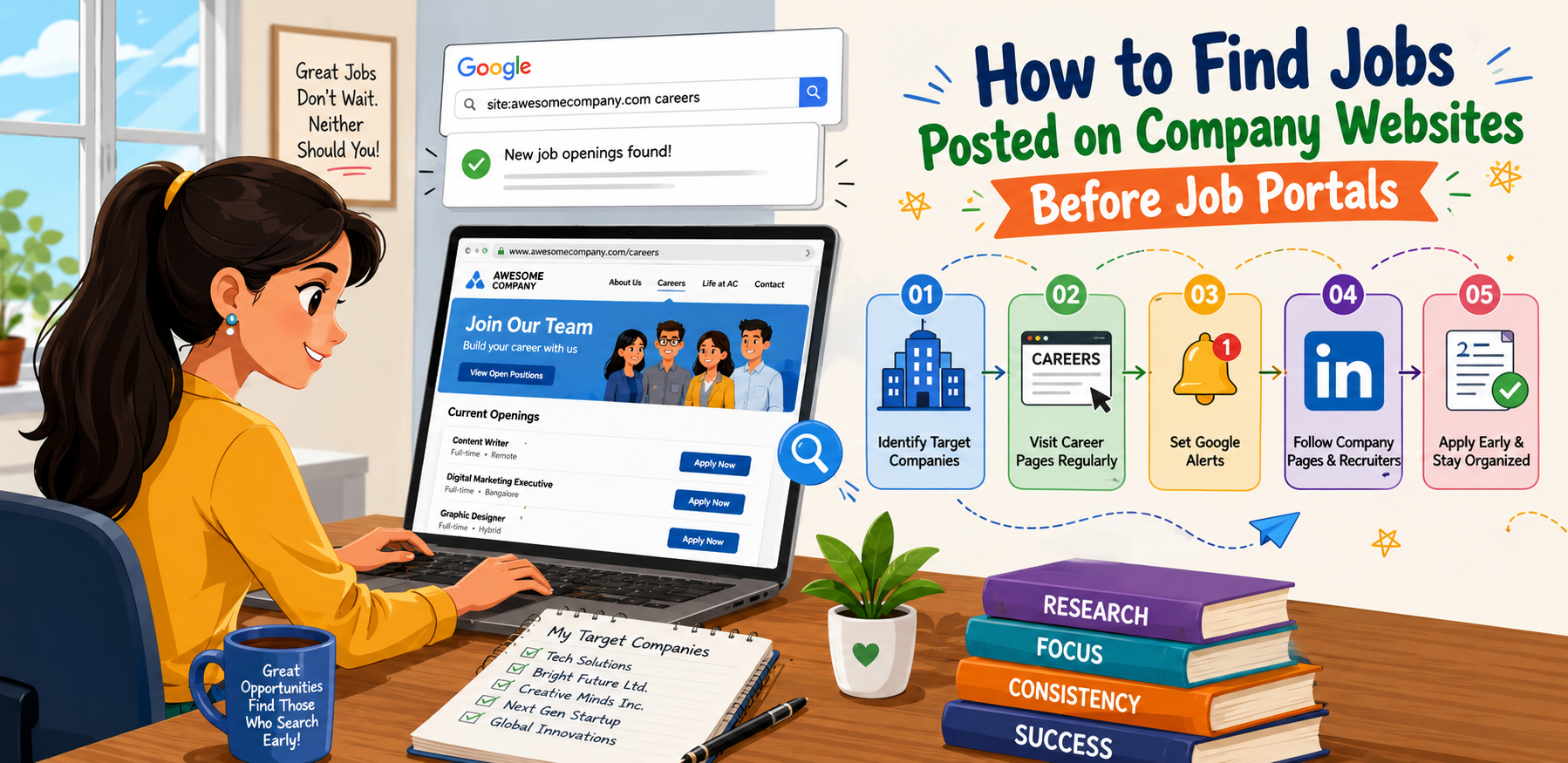 How to Find Jobs Posted on Company Websites Before Job Portals