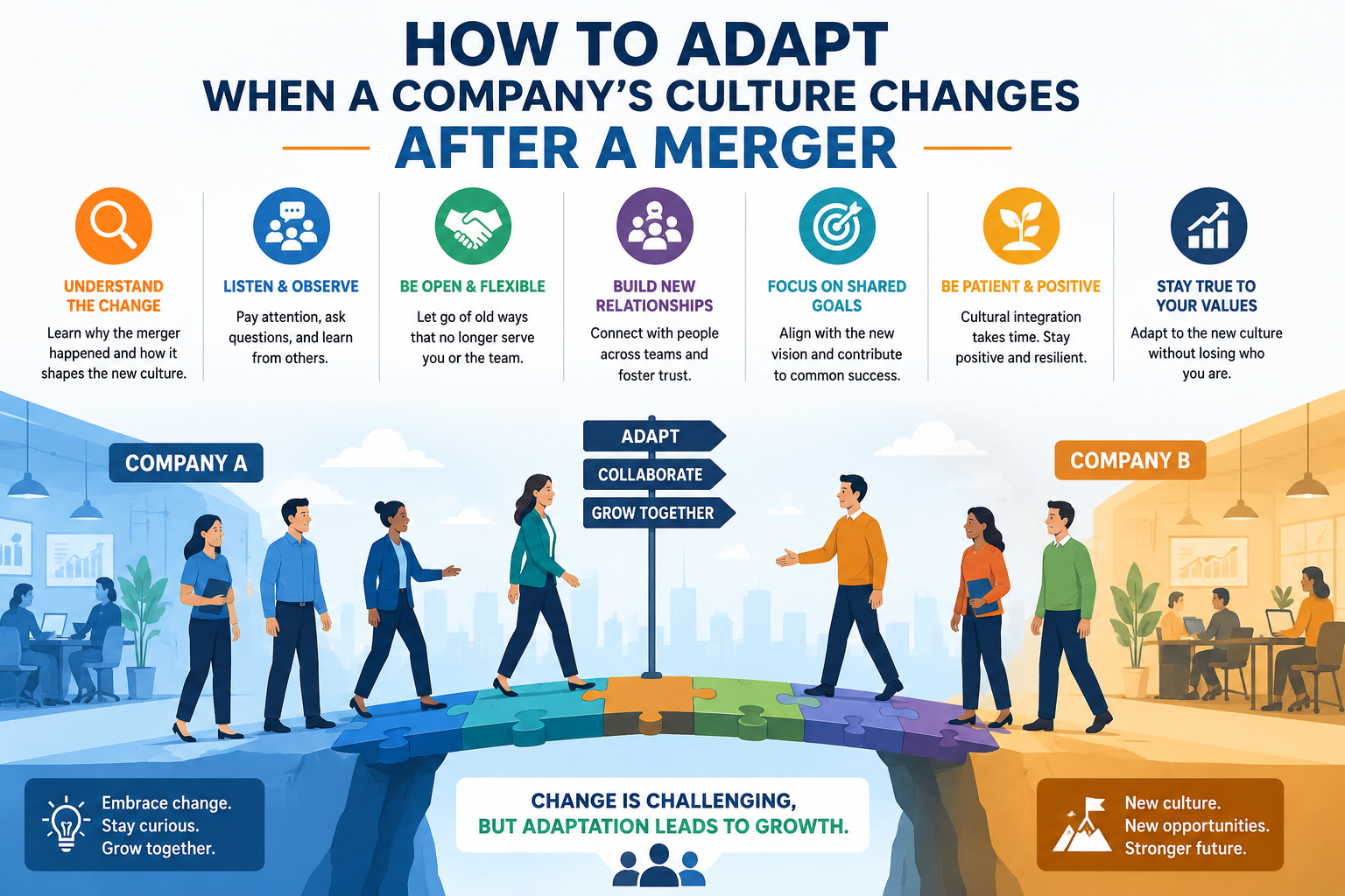 How to Adapt When a Company’s Culture Changes After a Merger