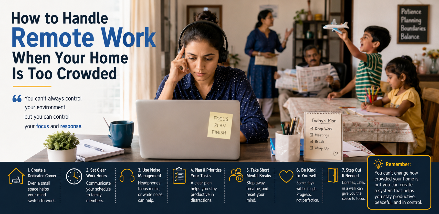 How to Handle Remote Work When Your Home Is Too Crowded