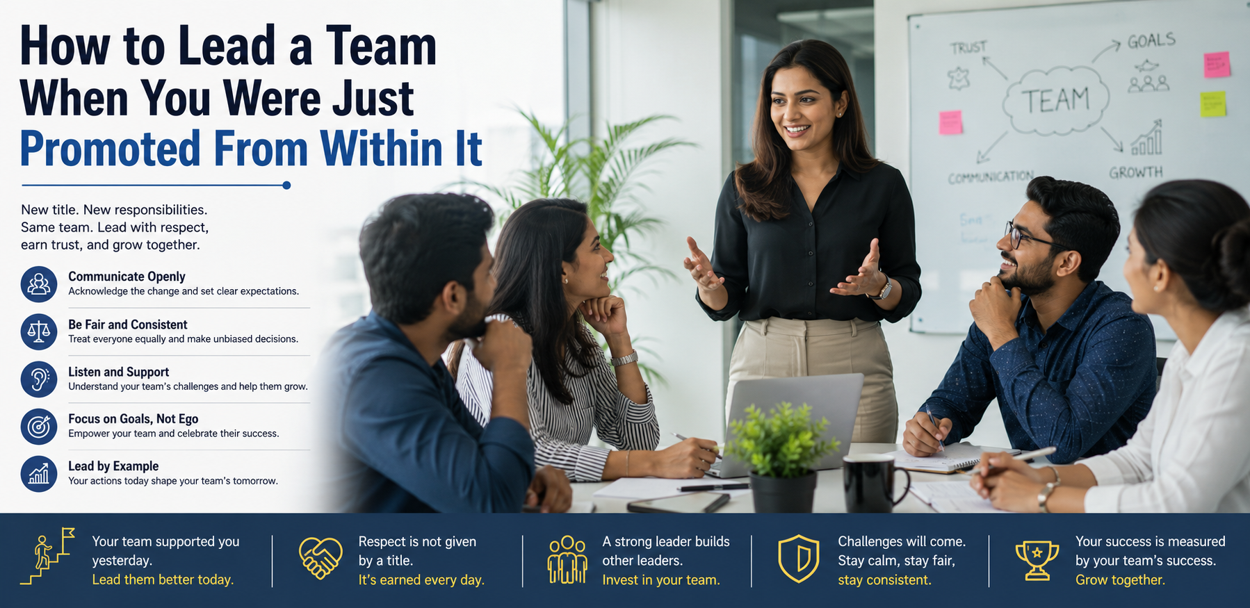 How to Lead a Team When You Were Just Promoted From Within It