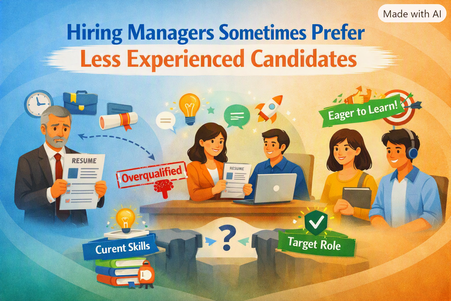 Hiring Managers Sometimes Prefer Less Experienced Candidates