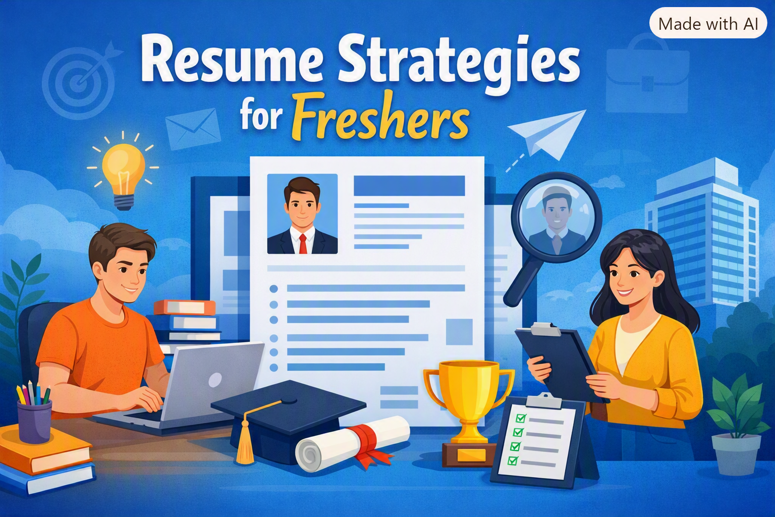 Resume Strategies for Freshers with No Internships at All