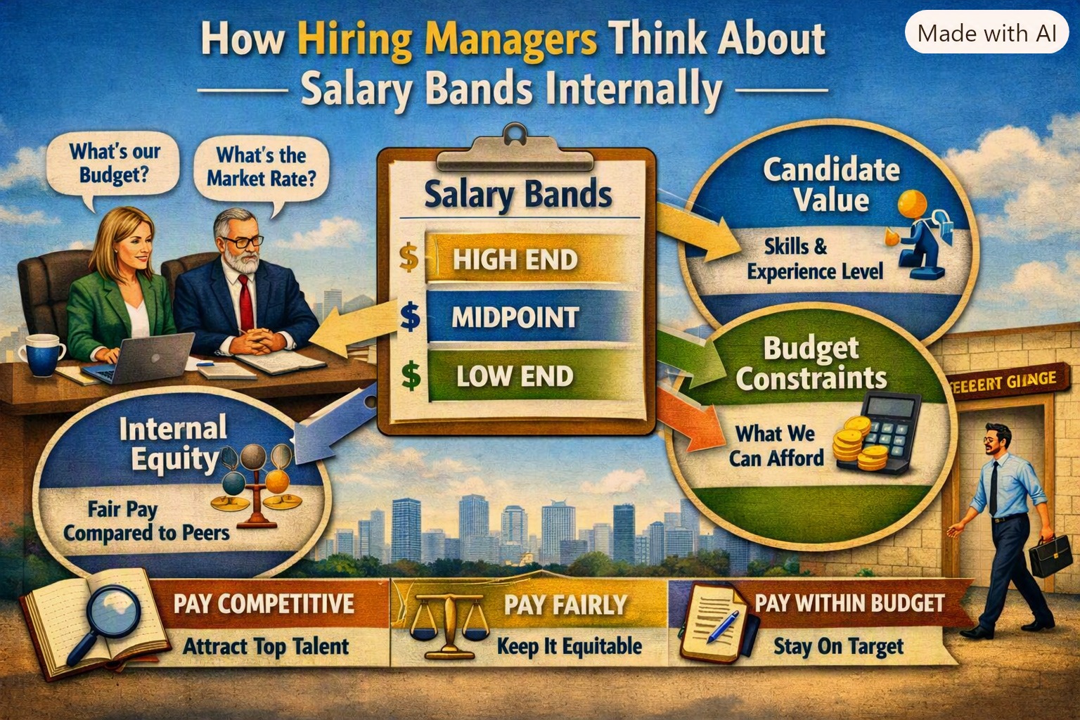 How Hiring Managers Think About Salary Bands Internally