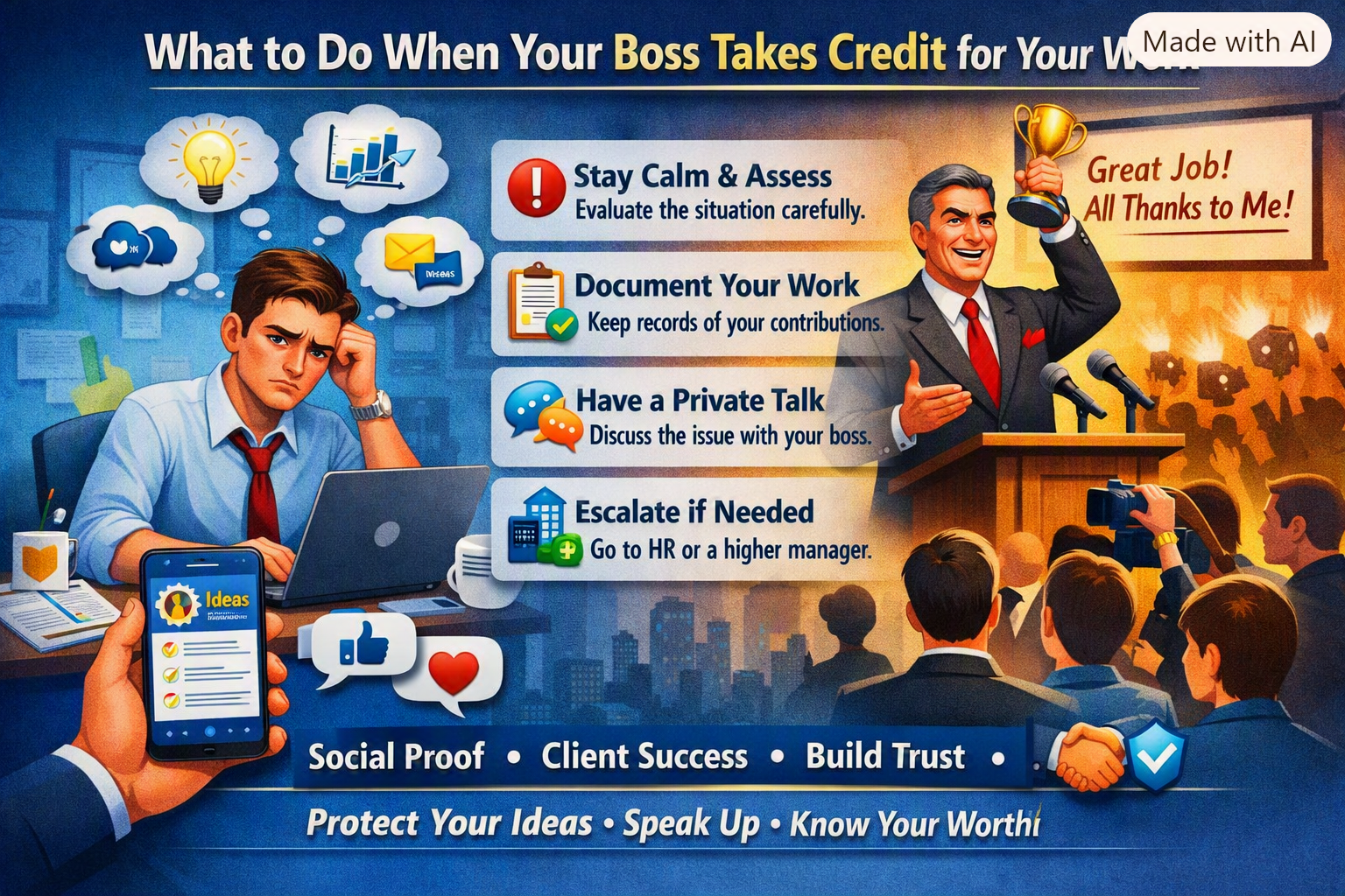 What to do When Your Boss Takes Credit for Your Work