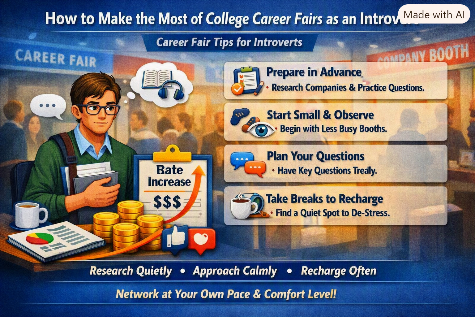 How to Make the Most of College Career Fairs as an Introvert