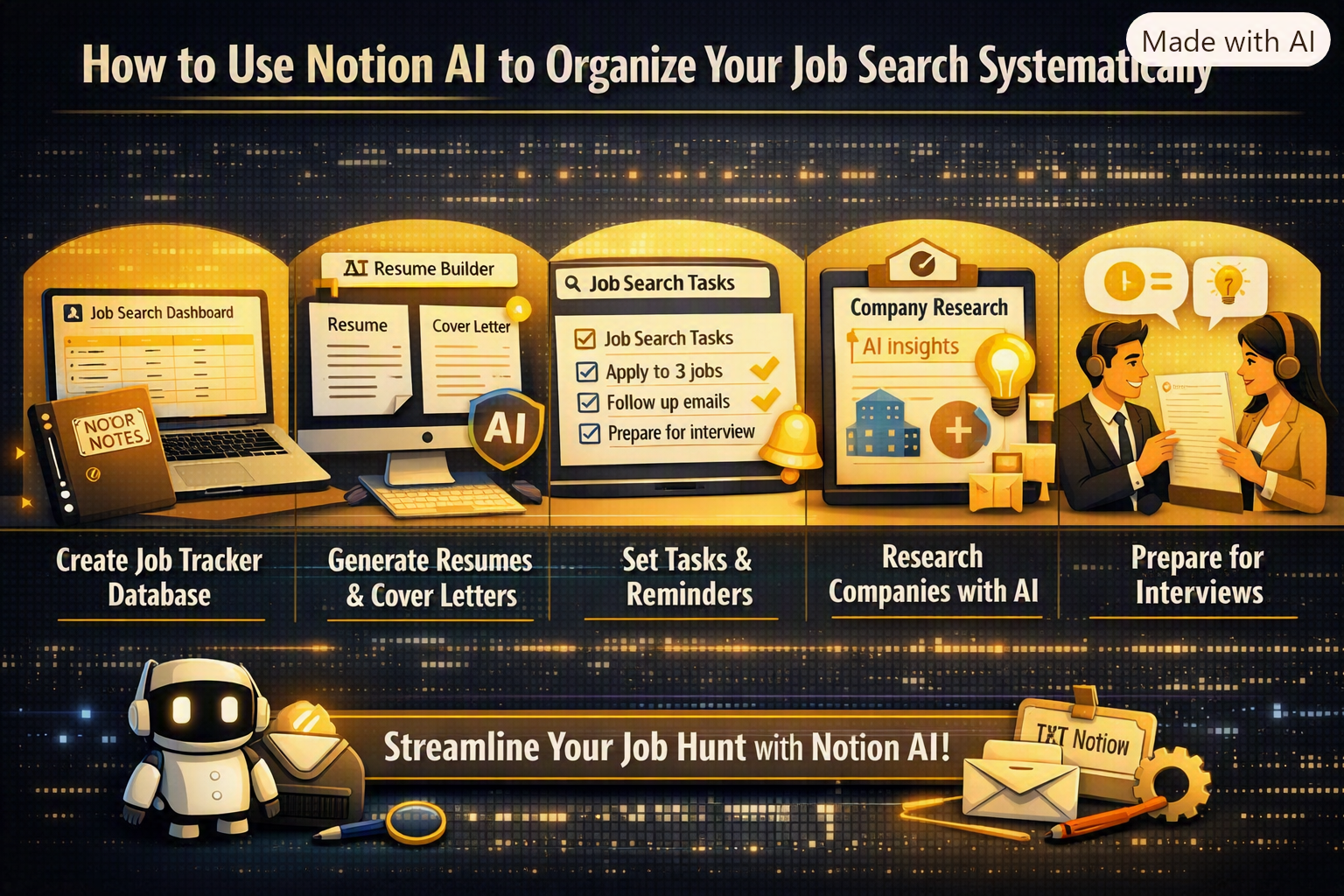 How to Use Notion AI to Organize Your Job Search Systematically