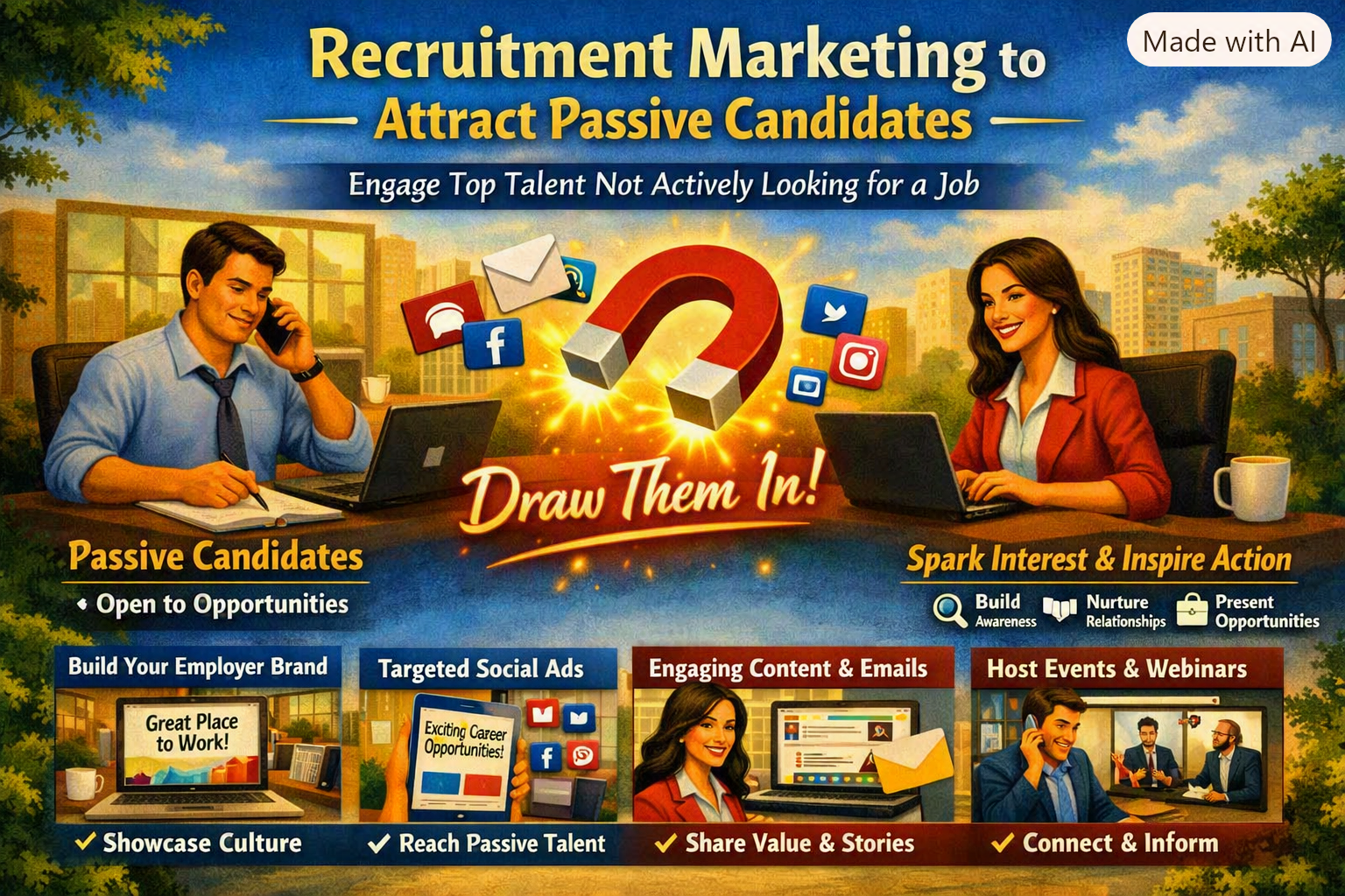 How to Use Recruitment Marketing to Attract Passive Candidates