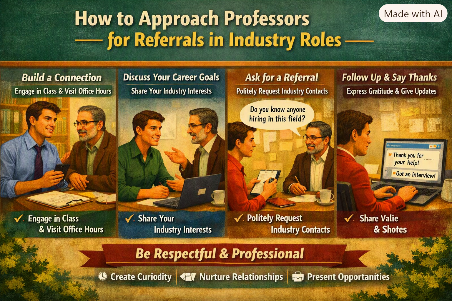 How to Approach Professors for Referrals in Industry Roles