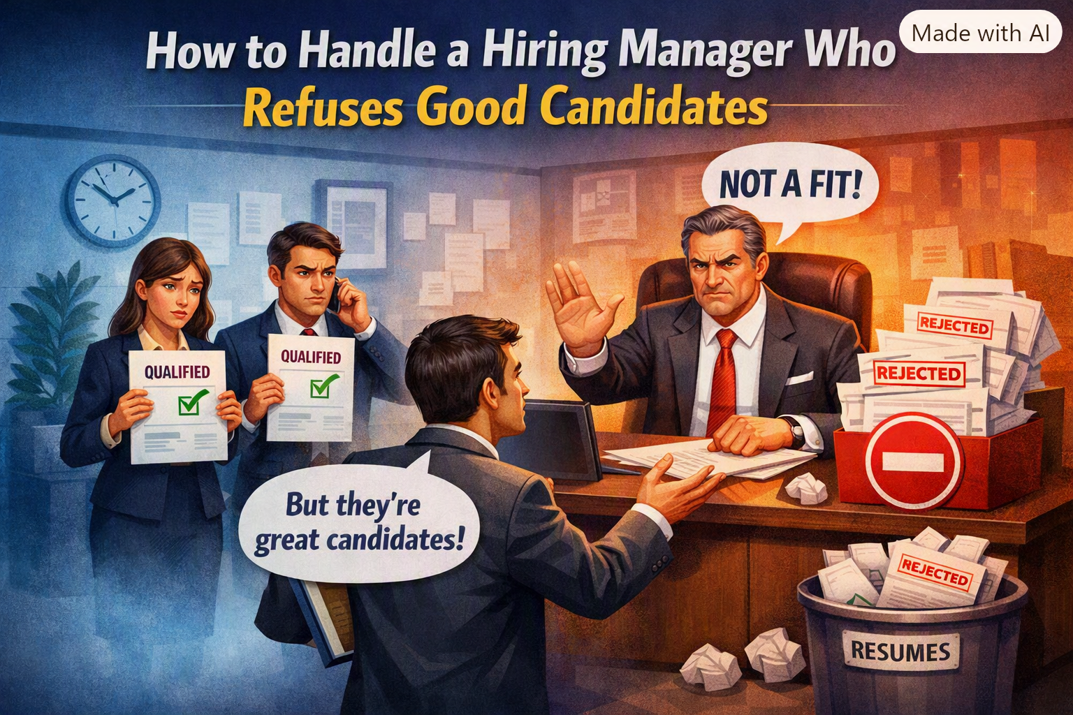 How to Handle a Hiring Manager Who Refuses Good Candidates