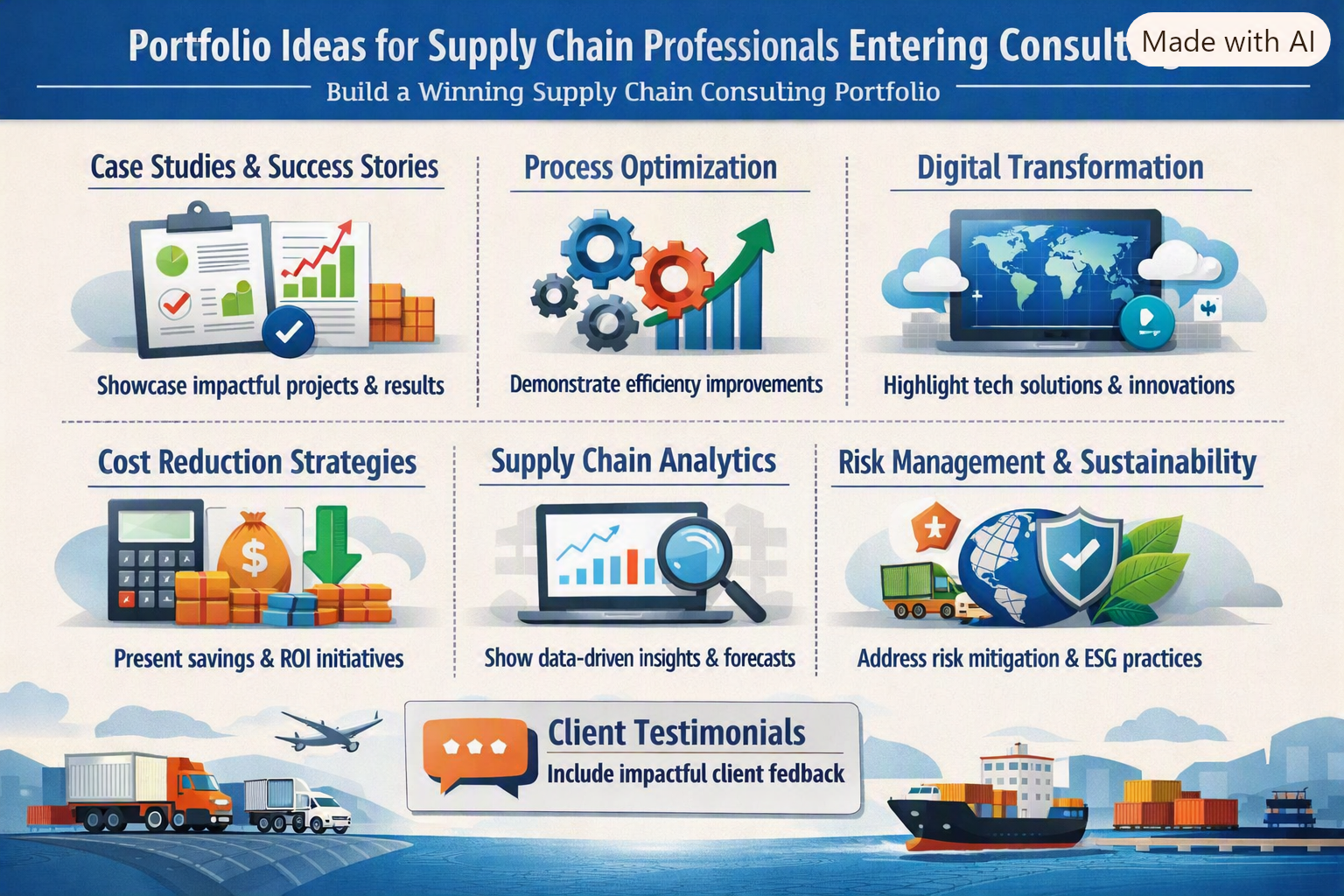 Portfolio Ideas for Supply Chain Professionals Entering Consulting