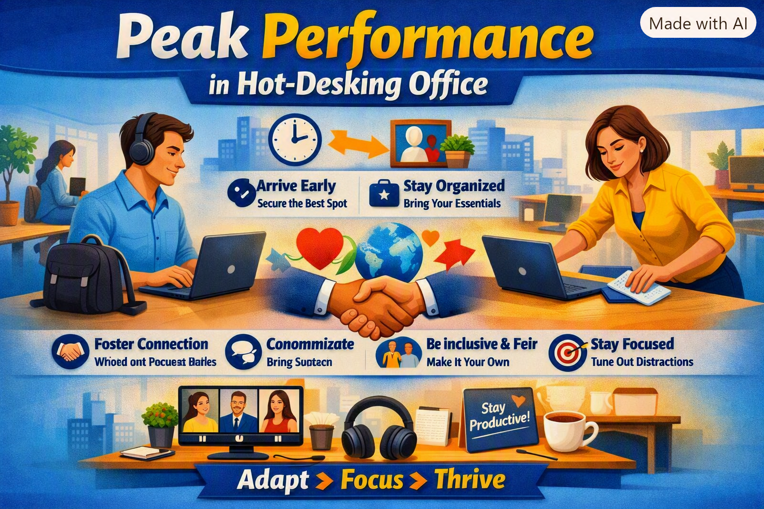 How to Perform at Peak in a Hot-Desking Office Environment