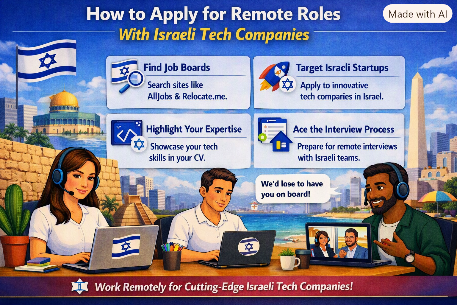 How to Apply for Remote Roles With Israeli Tech Companies