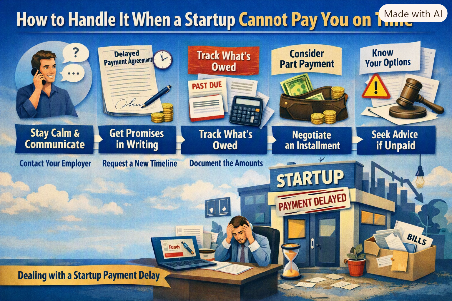 How to Handle It When a Startup Cannot Pay You on Time