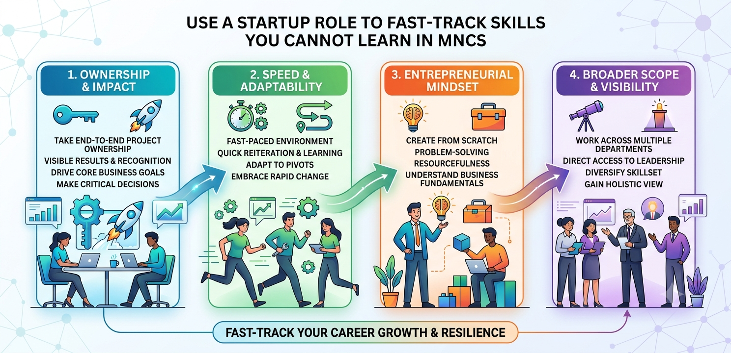 Use a Startup Role to Fast Track Skills You Cannot Learn in MNCs