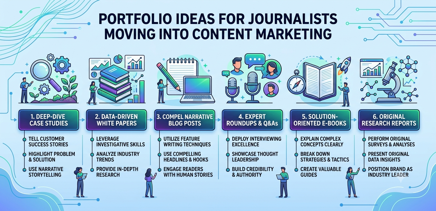 Portfolio Ideas for Journalists Moving Into Content Marketing