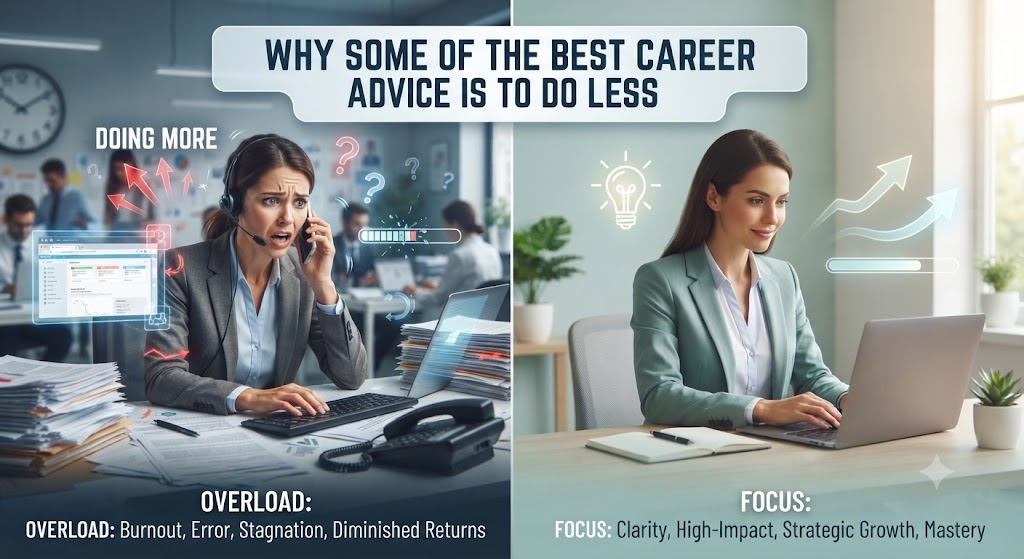 Why Some of the Best Career Advice Is to Do Less