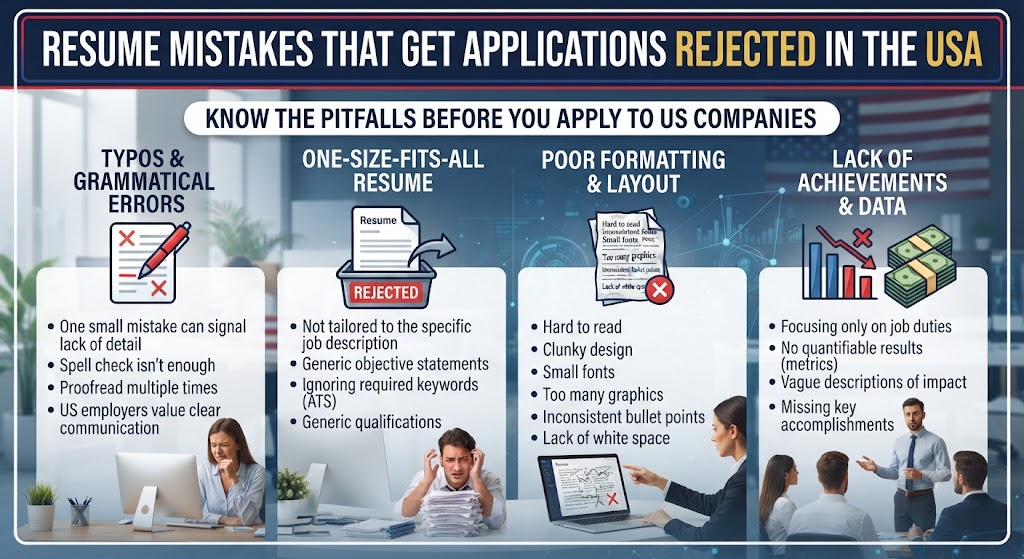 Resume Mistakes That Get Applications Rejected in the USA