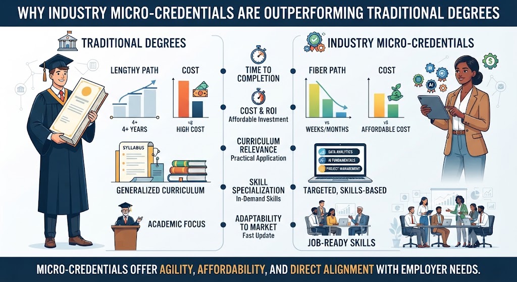 Why Industry Micro-Credentials Are Better Than Degrees