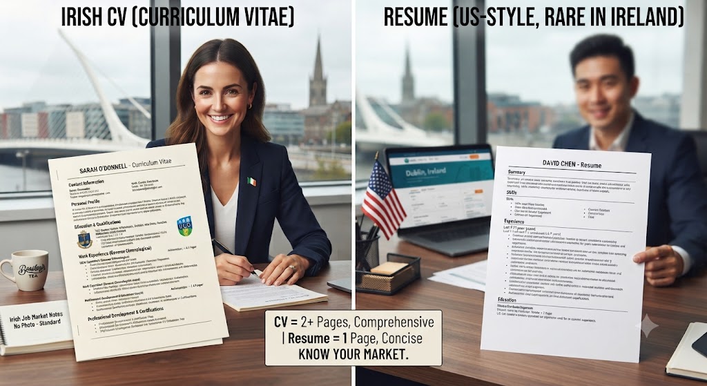 Resume vs CV: What Employers in Ireland Actually Expect