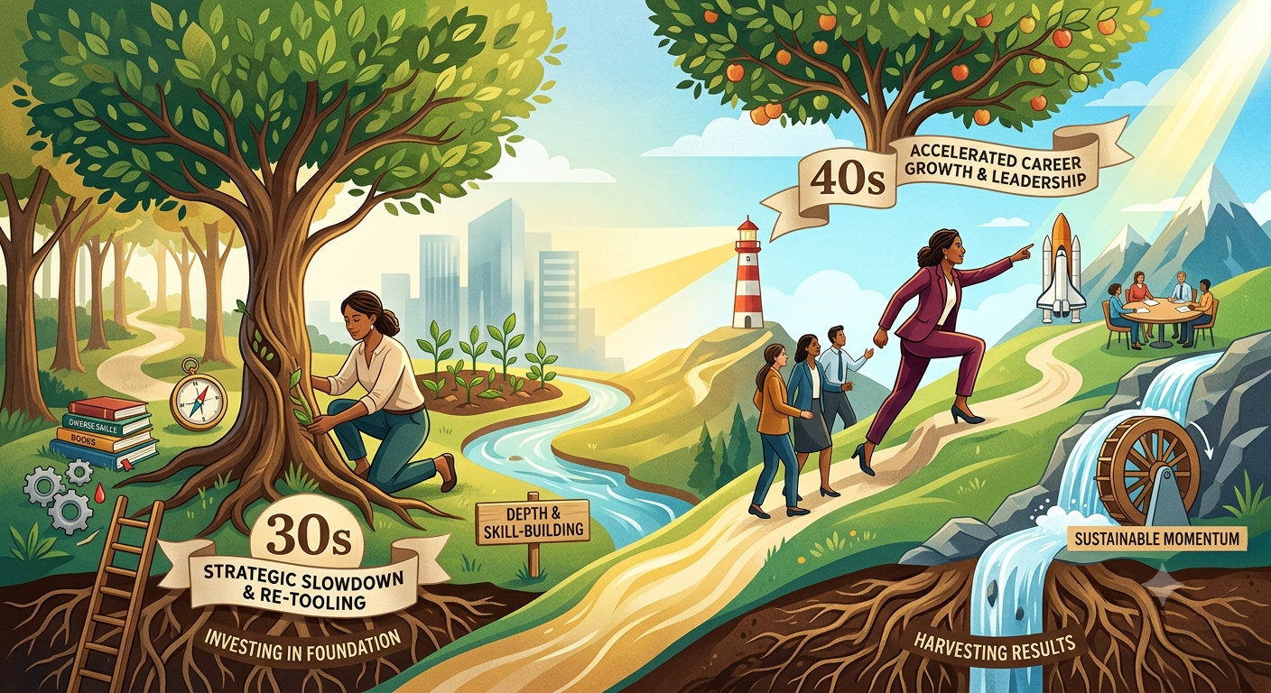 Why Slowing Down Your Career in Your 30s Can Set You Up for Your 40s