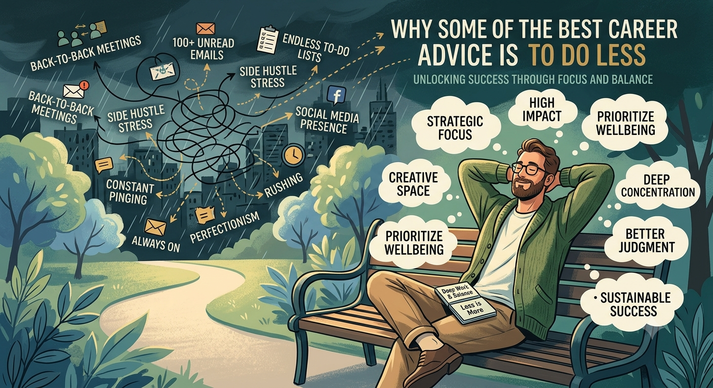 Why Some of the Best Career Advice Is to Do Less
