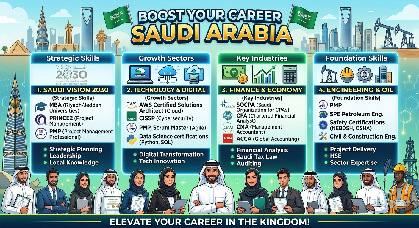 Best Certifications to Boost Your Career in Saudi Arabia