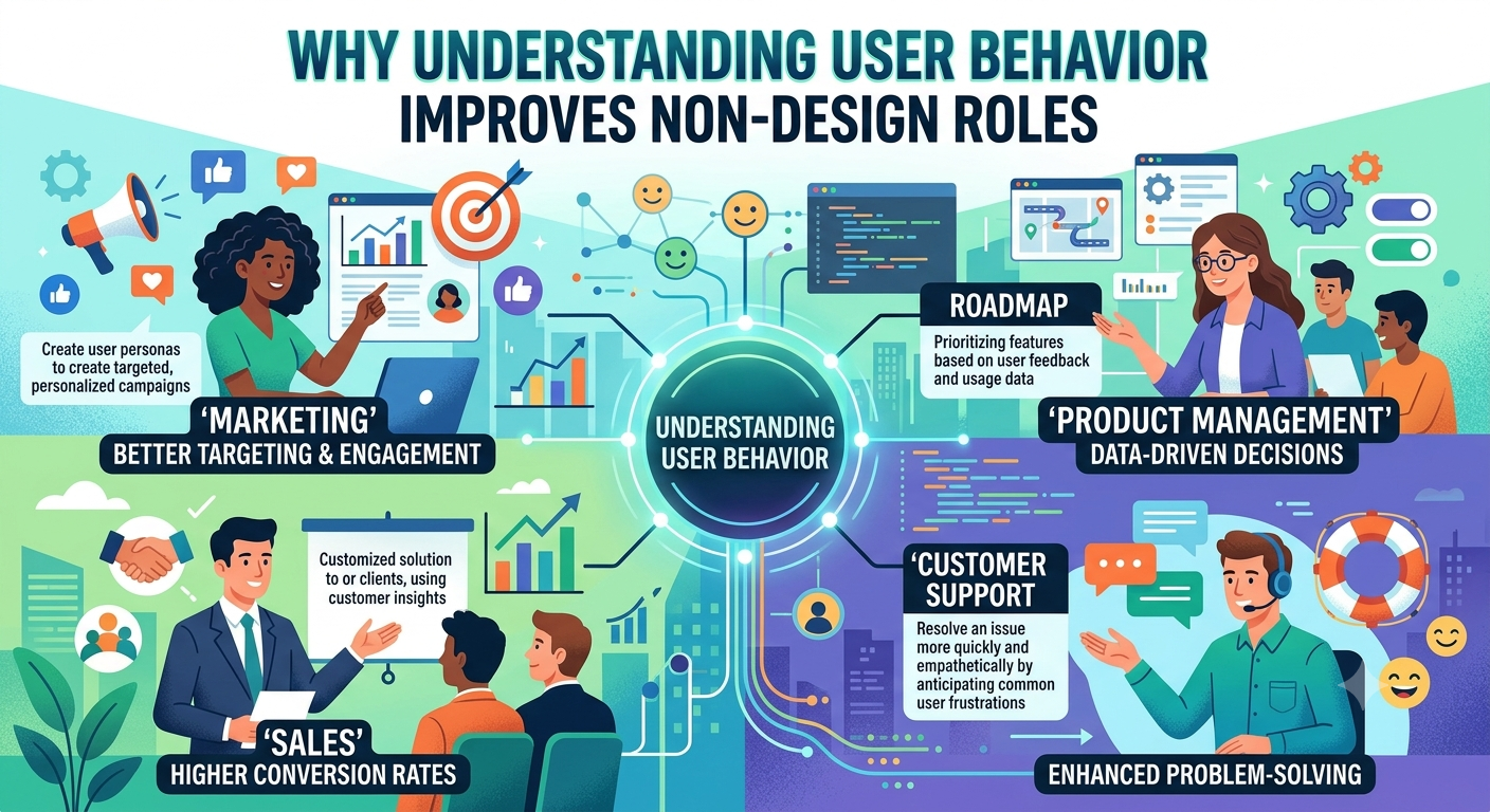 Why Understanding User Behavior Improves Non-Design Roles