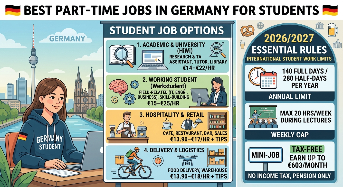 Best Part-Time Jobs in Germany for Students