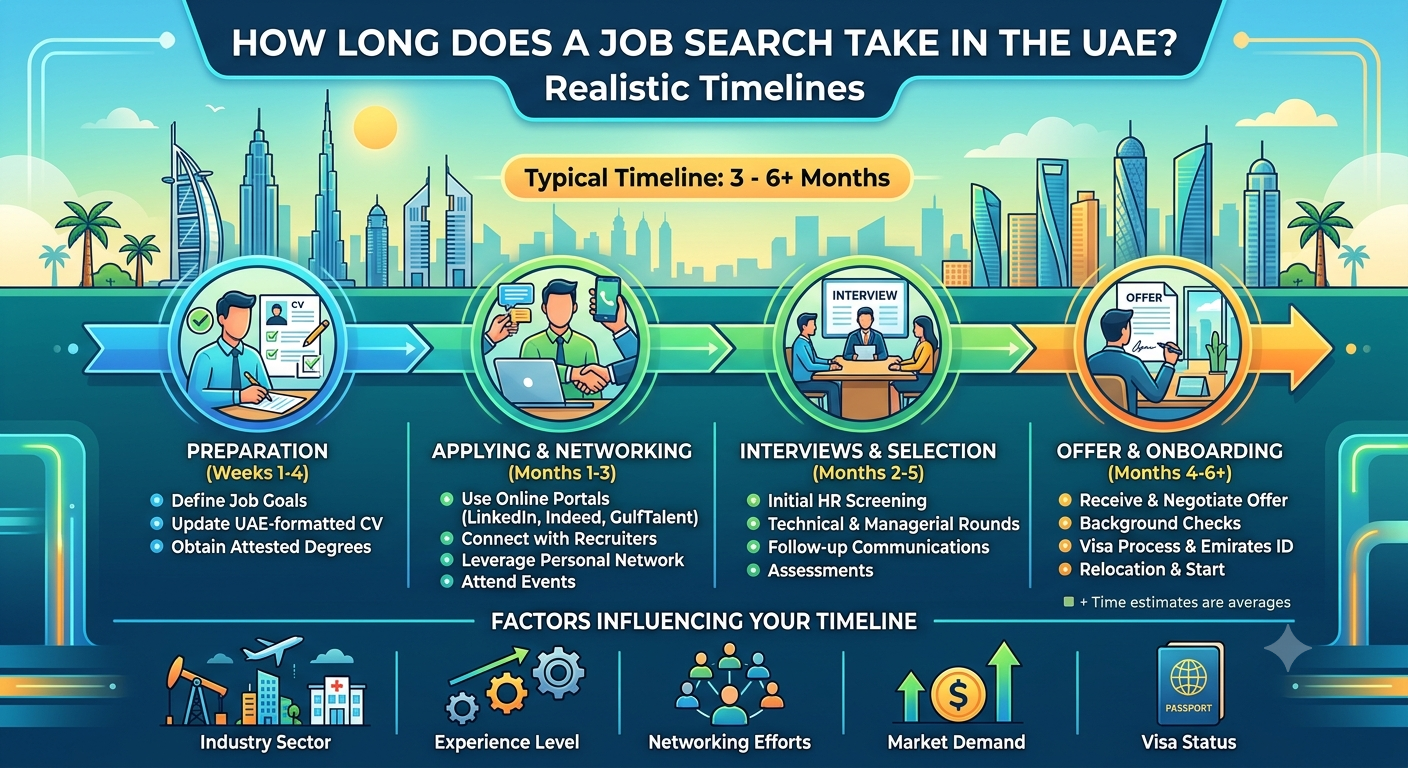 How Long Does a Job Search Take in the UAE? Realistic Timelines