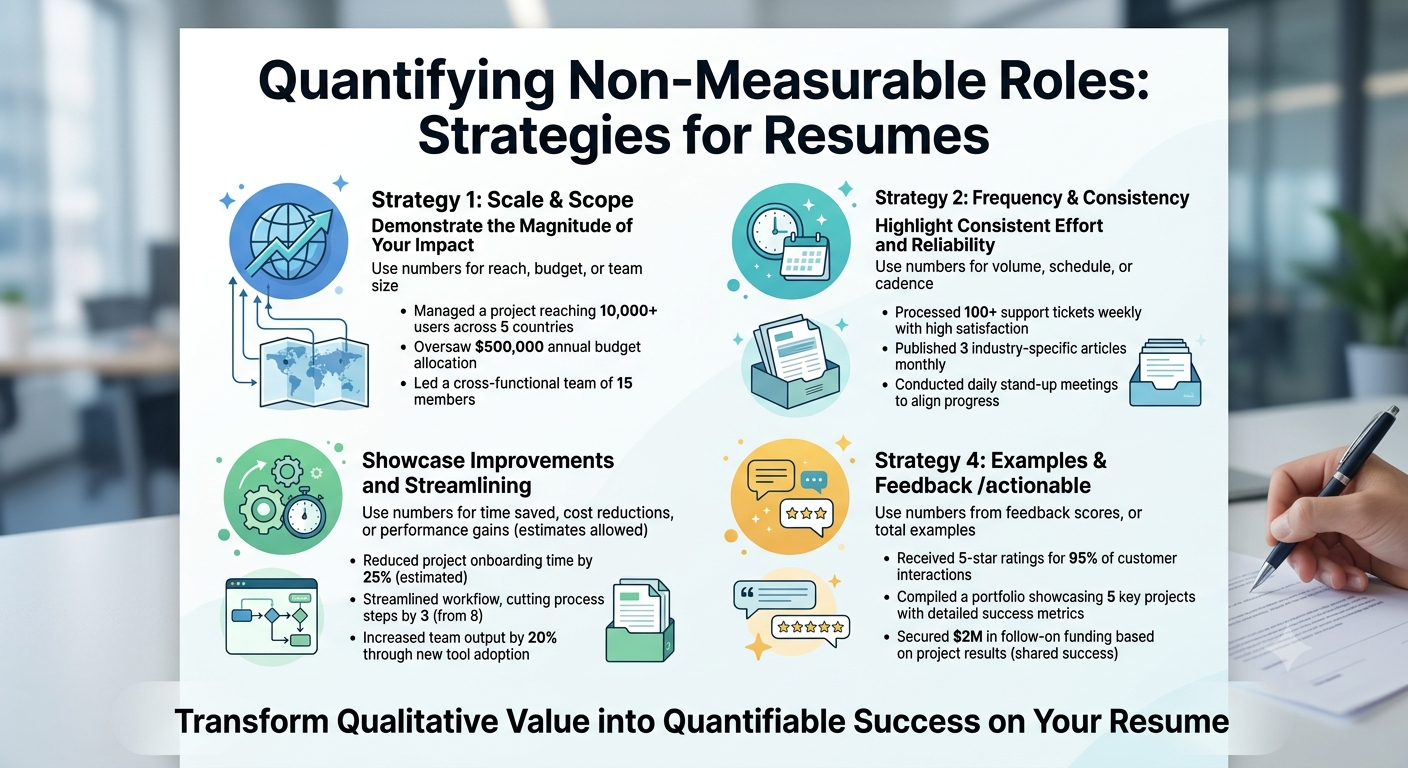 How to Use Numbers in Resumes When Your Role Was Not Measurable