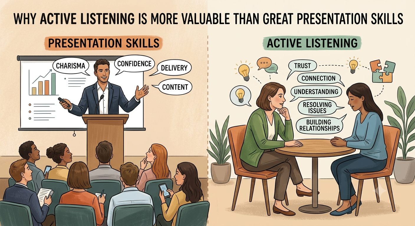 Why Listening Is More Valuable Than Presentation Skills