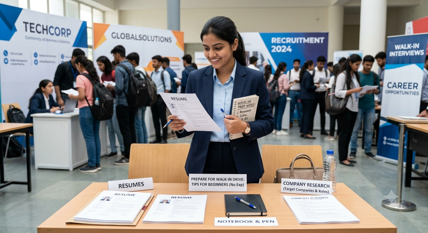 How to Prepare for Walk-In Drives When You Have No Interview Experience