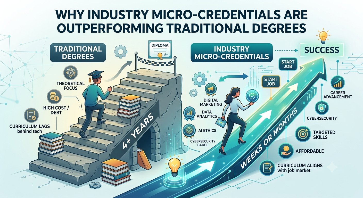 Why Industry Micro-Credentials Are Outperforming Traditional Degrees