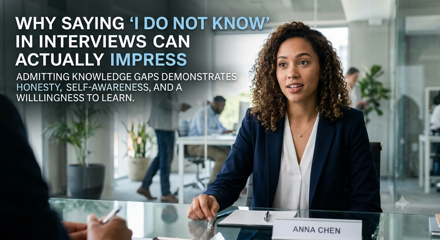 Why Saying You Do Not Know in Interviews Can Actually Impress